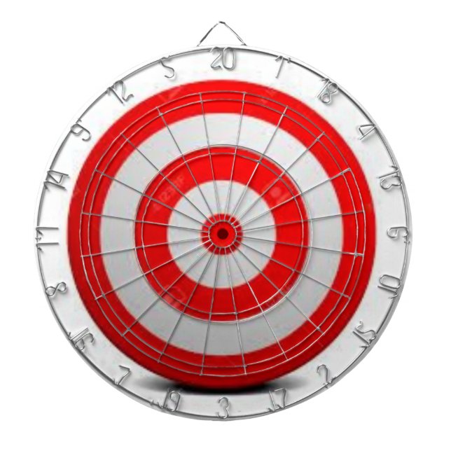 Red  white dartboard (Front)