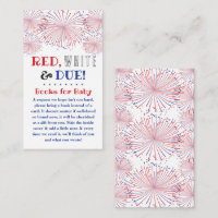 Red, White & Due! 4th Of July Baby Shower Book