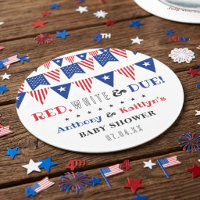 Red, White & Due! 4th Of July Baby Shower