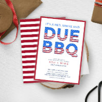 Red White & Due BBQ Gender Reveal Baby Shower