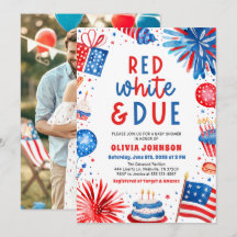 Red, White & Due Gender Neutral Baby Shower