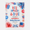 Red White & Due Gender Neutral Baby Shower Welcome