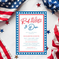 Red White & Due Stars 4th of July Baby Shower