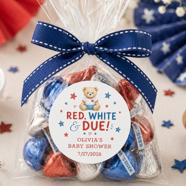 Red White & Due Thank You Favour Sticker (Creator Uploaded)