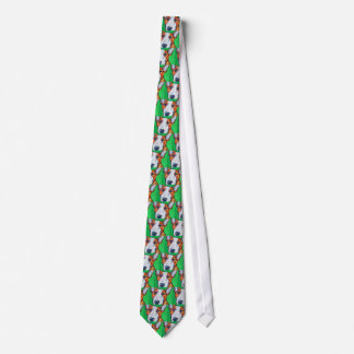 Red/white English Bull Terrier Tie