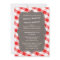 Red & White Gingham Canvas Wedding Invitations