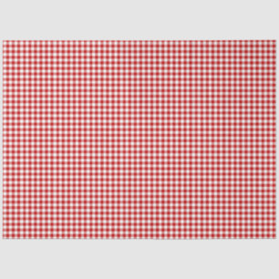 Red & White Gingham Pattern Tissue Paper
