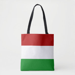 Red White Green Hungarian Flag Tote Bag