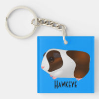 Red & White Guinea Pig With Name
