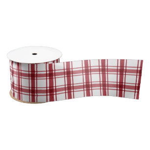Red White Holiday Satin Ribbon