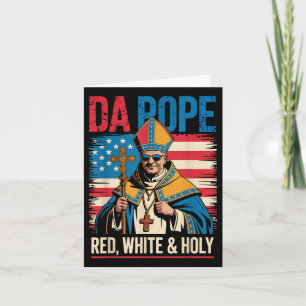 Red White Holy Da Pope From America Chicago Pope L Card