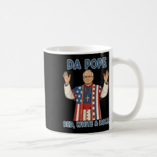 Red White Holy Da Pope From America Chicago Pope L Coffee Mug