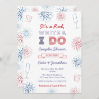 Red White & I Do Couples Wedding Shower Party