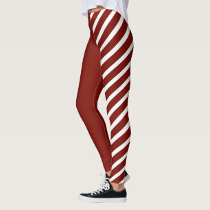 Red & White Jester Leggings