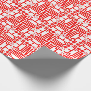 Red & White Nice Christmas Wrapping Paper