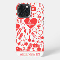 Red & White Nursing Graphics