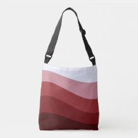 Red White Ombre Wave pattern