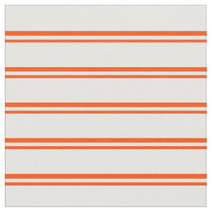 Red & White Pattern of Stripes Fabric