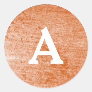 Red & White Personalised Monogram Envelope Seal