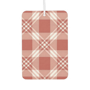 Red White Plaid Air Freshener