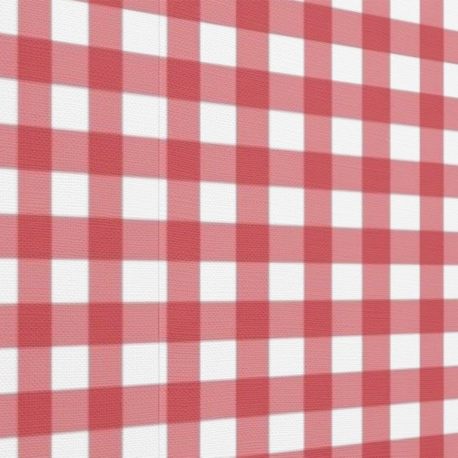 Red White Plaid Check Wallpaper (Seam)