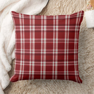 Red White Plaid Cushion