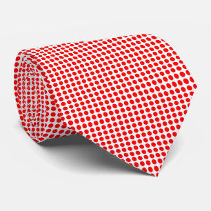 Red White Polka Dots Tie