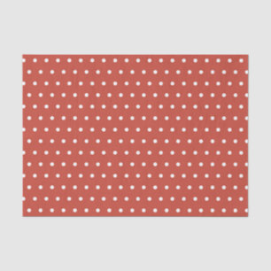 RED & WHITE POLKA DOTS TISSUE PAPER