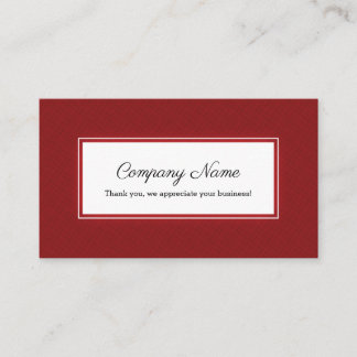 Red White Rectangle Frame Referral Card