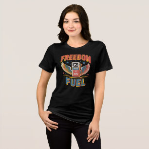 Red White & Refueled Patriotic 4th of July Tri-Blend Shirt