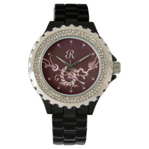 RED WHITE SEA DRAGON MONOGRAM WATCH
