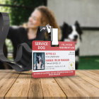 Red White Service Dog Logo & Photo ID