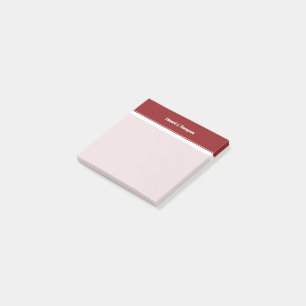 Red White Simple Border Post-it Notes