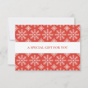 RED WHITE SNOWFLAKES CHRISTMAS SPECIAL