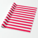 Red White Stripe Classic Christmas Template Trendy Wrapping Paper<br><div class="desc">Red White Striped Classic Christmas Template Trendy Wrapping Paper.</div>