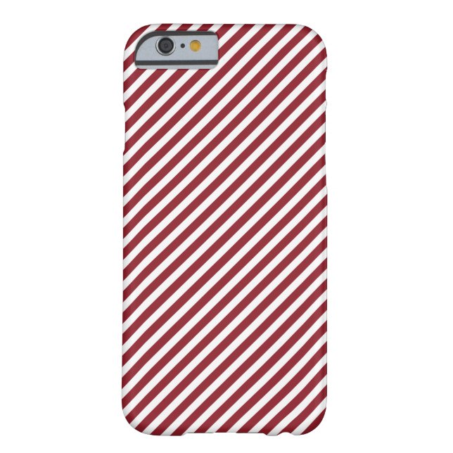 Red & White Striped iPhone 6 Case (Back)
