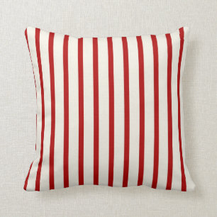 Red & White Stripes Cushion