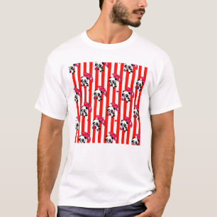 Red White Stripes Cute T-Shirt