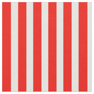 Red White Stripes Fabric