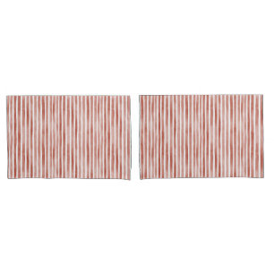Red White Stripes Green Plaid Christmas Pillowcase