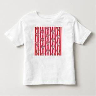 Red White Stripes Lollipops Hearts Toddler T-Shirt