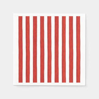 Red & White Stripes Napkin