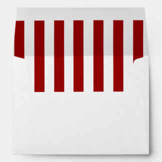 Red White Stripes Pattern Envelope