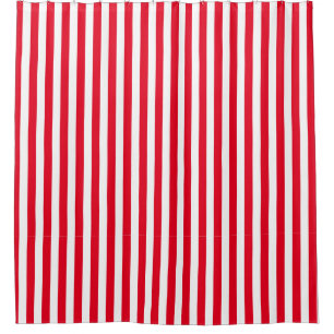 Red/White Stripes Shower Curtain