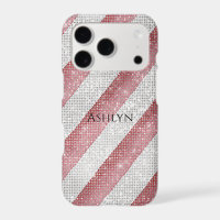 Red White Stripes Sparkle