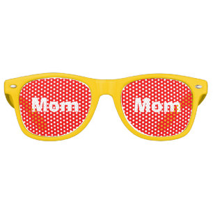 Red White Super Mum Mothers Day 4Joanne Retro Sunglasses