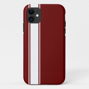 Red & White Team Jersey Stripe iPhone 5s Case