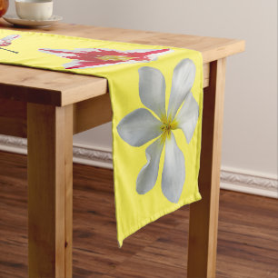 Red White Tulips Customisable Colour Table Runner
