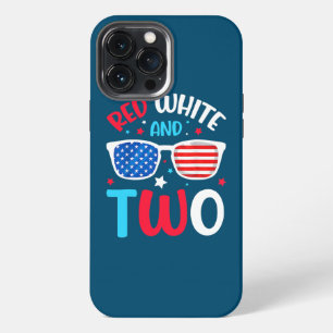 Red White Two 2nd Birthday 4th Of July iPhone 13 Pro Max Case