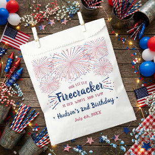 Red, White & Two! 4th Of July 2nd Birthday Favour Bag